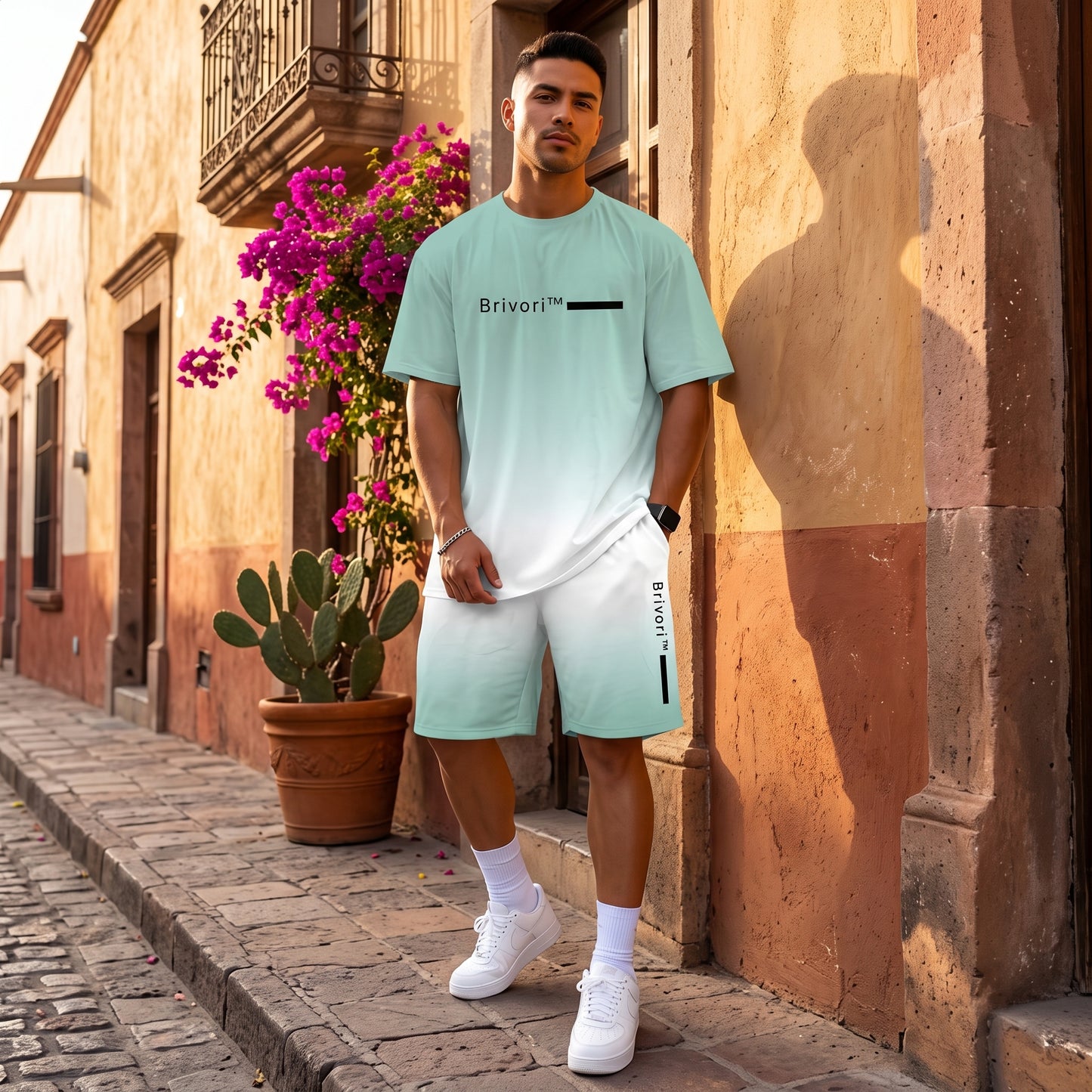 Brivori™ - Conjunto Casual de Verano con Efecto Degradado