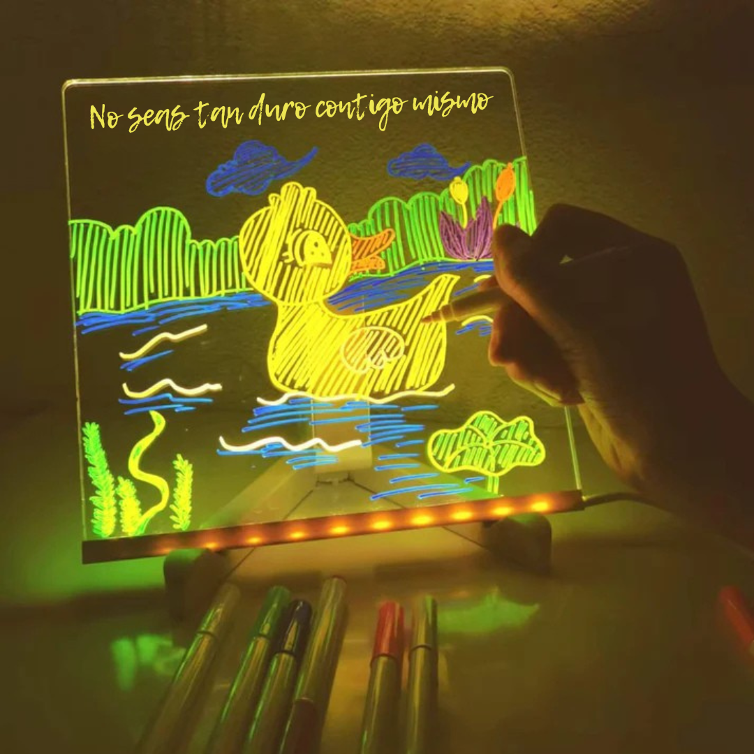 GlowSketch™ – Pizarrón LED que convierte dibujos en arte brillante