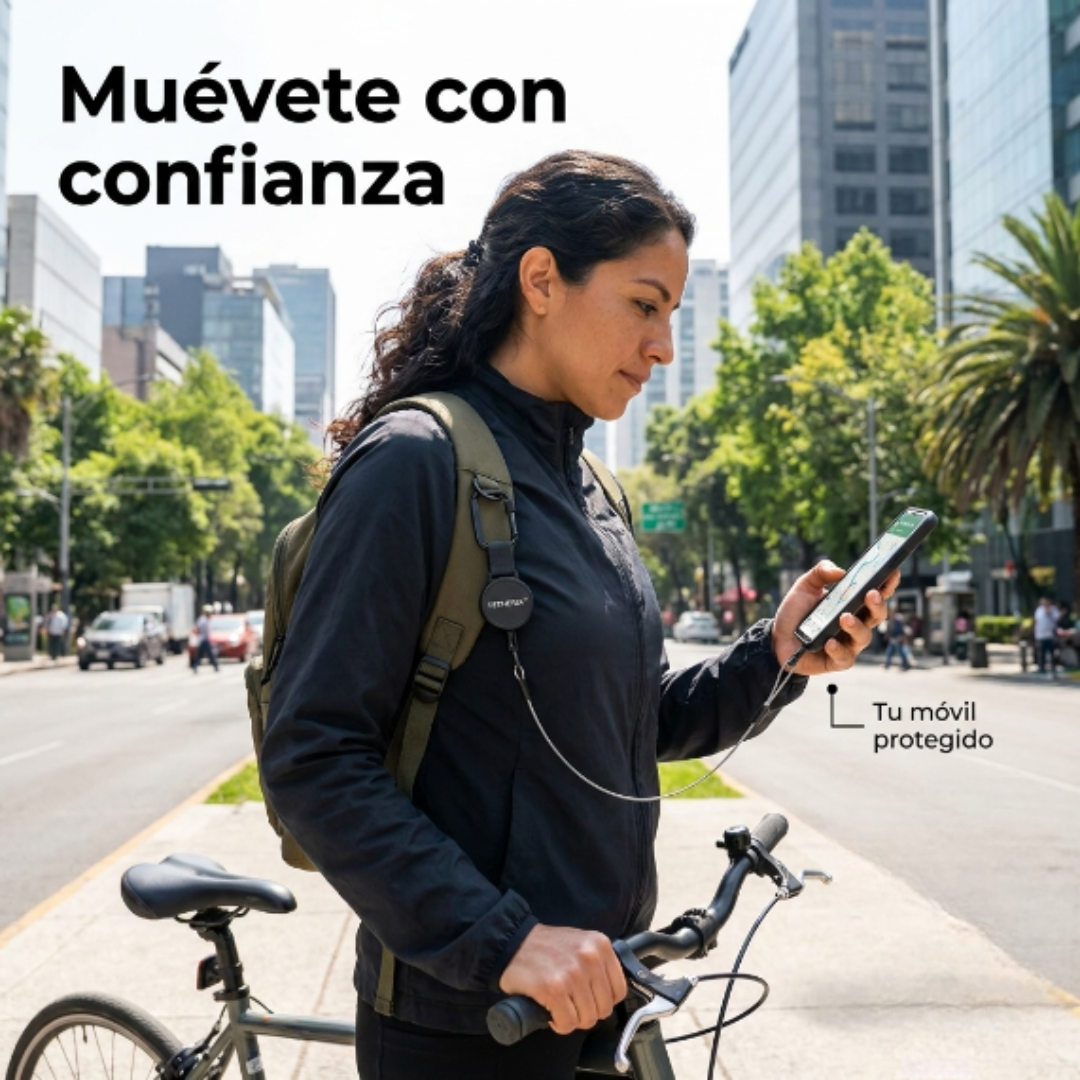 TETHERIX™ - Clip de seguridad retráctil para teléfono