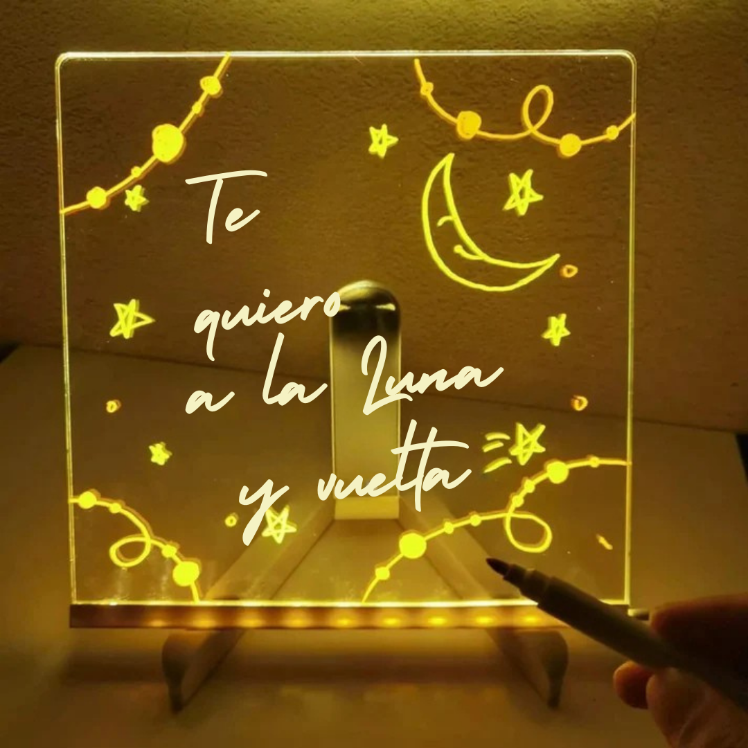 GlowSketch™ – Pizarrón LED que convierte dibujos en arte brillante