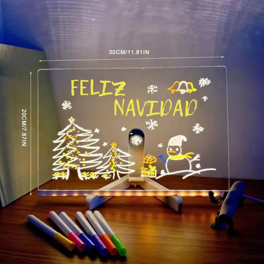GlowSketch™ – Pizarrón LED que convierte dibujos en arte brillante
