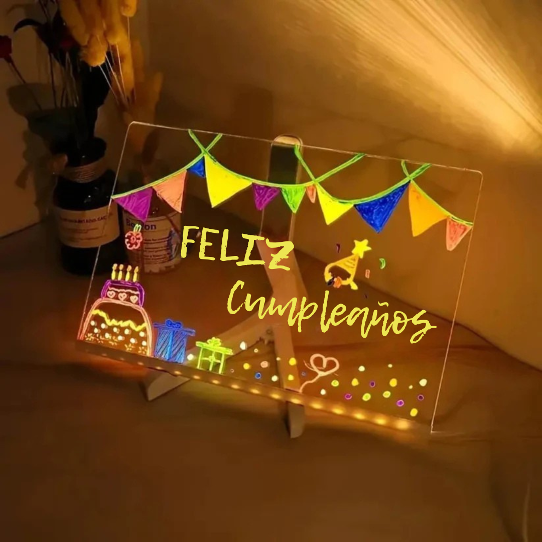 GlowSketch™ – Pizarrón LED que convierte dibujos en arte brillante