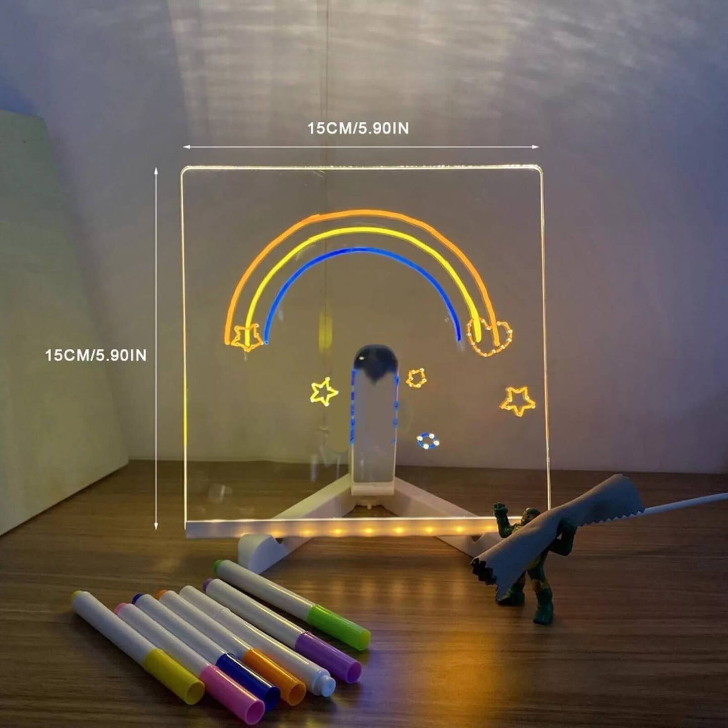 GlowSketch™ – Pizarrón LED que convierte dibujos en arte brillante