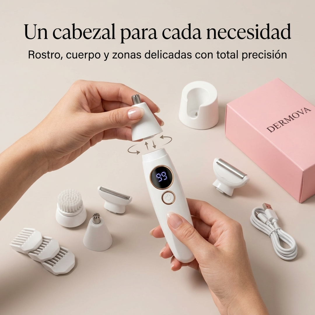 DERMOVA™ - Afeitadora de precisión 5 en 1