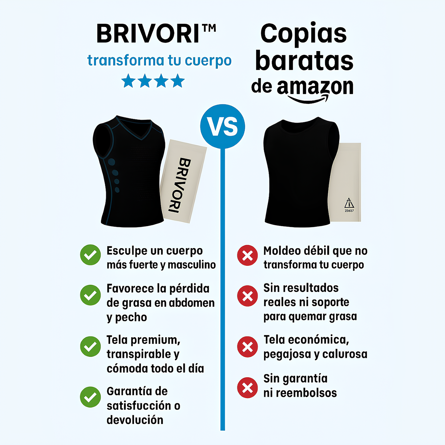 Camiseta Moldeadora Brivori™