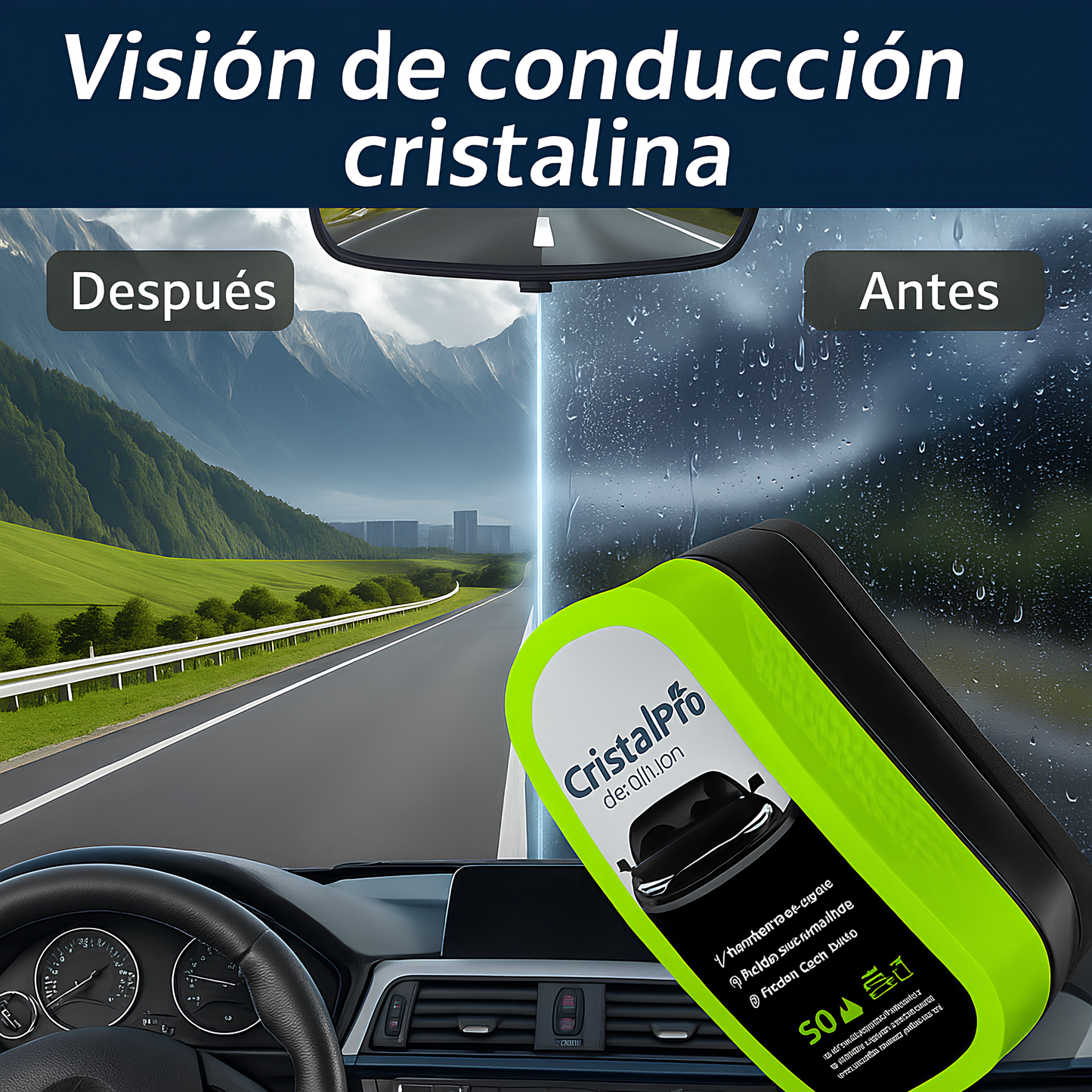 CristalPro de Brivori™ - Visibilidad total en cualquier clima