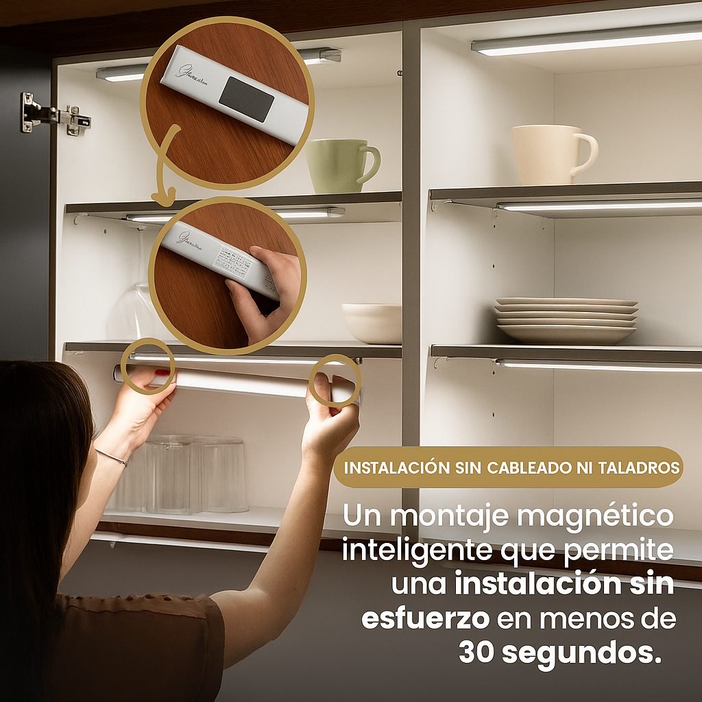 LuzMotion 3.0™ | Regleta LED inalámbrica con sensor de movimiento
