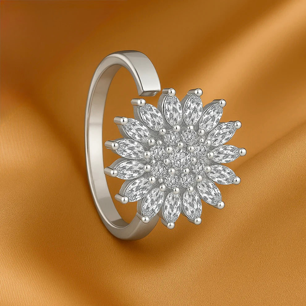 SerenityBloom™ – Anillo contra la ansiedad con diseño floral