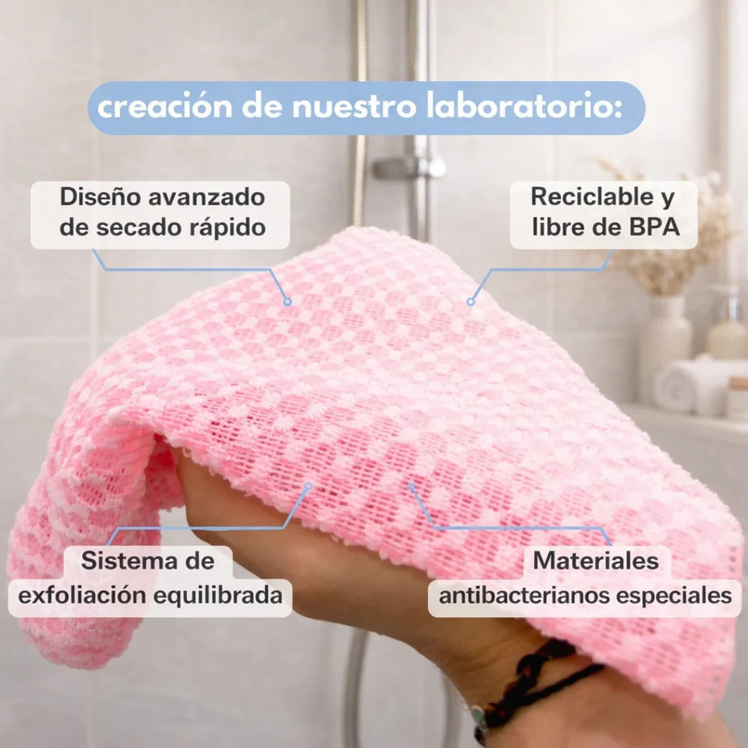 AUREVIA™ - Toalla exfoliante seda pura