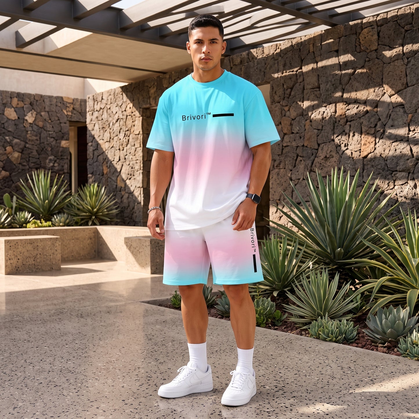 Brivori™ - Conjunto Casual de Verano con Efecto Degradado
