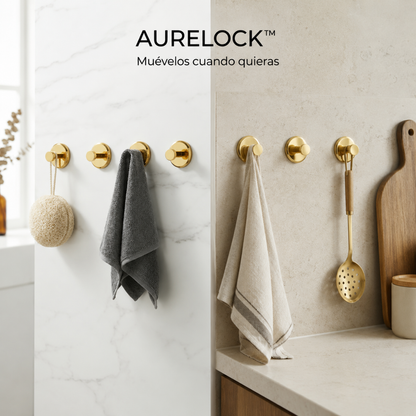 AURELOCK™ - Ganchos de succión con cierre giratorio
