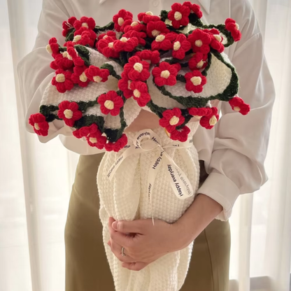 Floravía™ – Manta Bouquet Tejida a Mano
