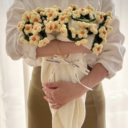 Floravía™ – Manta Bouquet Tejida a Mano