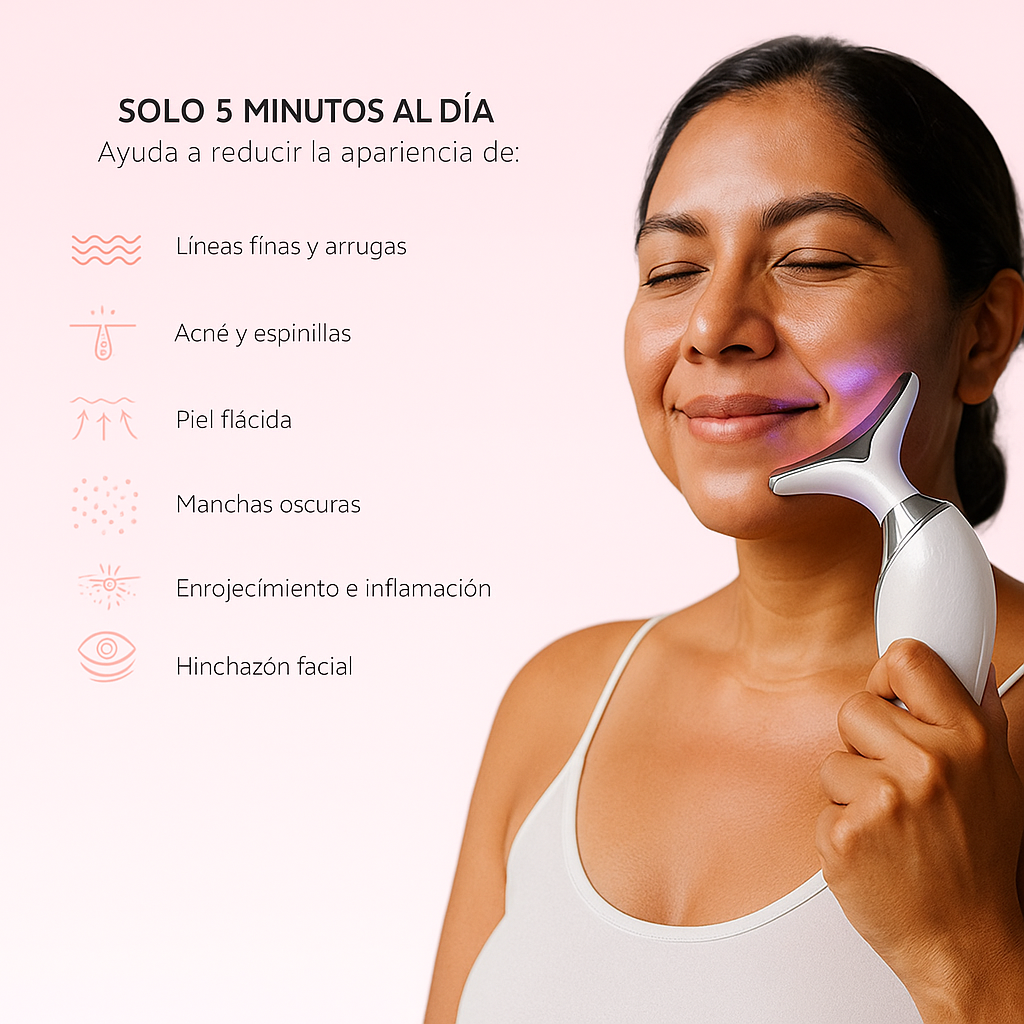 LumiVéa™ – Escultora Facial 7-en-1 con Tecnología LED