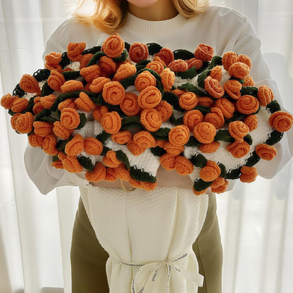 Floravía™ – Manta Bouquet Tejida a Mano