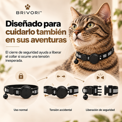 Brivori™ - Collar Localizador GPS para Gatos