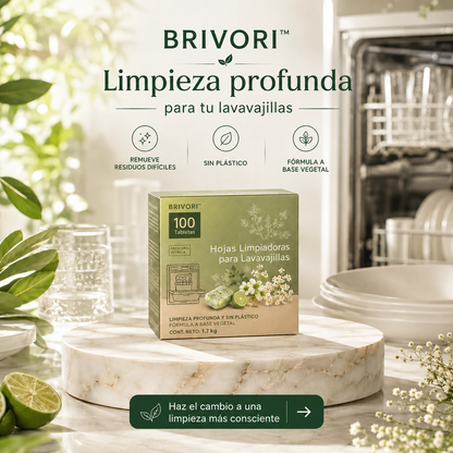 Brivori™ - Hojas Lavavajillas Ecológicas