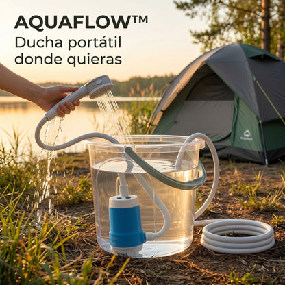 AQUAFLOW™ - Kit de bomba de ducha portátil