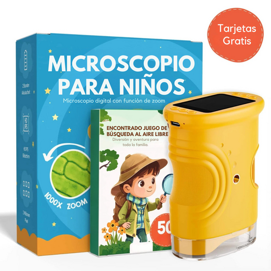 MicroScopeX™ – Microscopio Digital Infantil 1000x (+Cartas Gratis)
