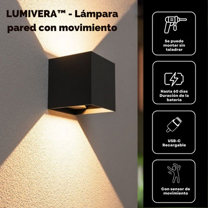 LUMIVERA™ - Lámpara pared con movimiento