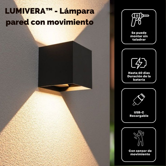 LUMIVERA™ - Lámpara pared con movimiento