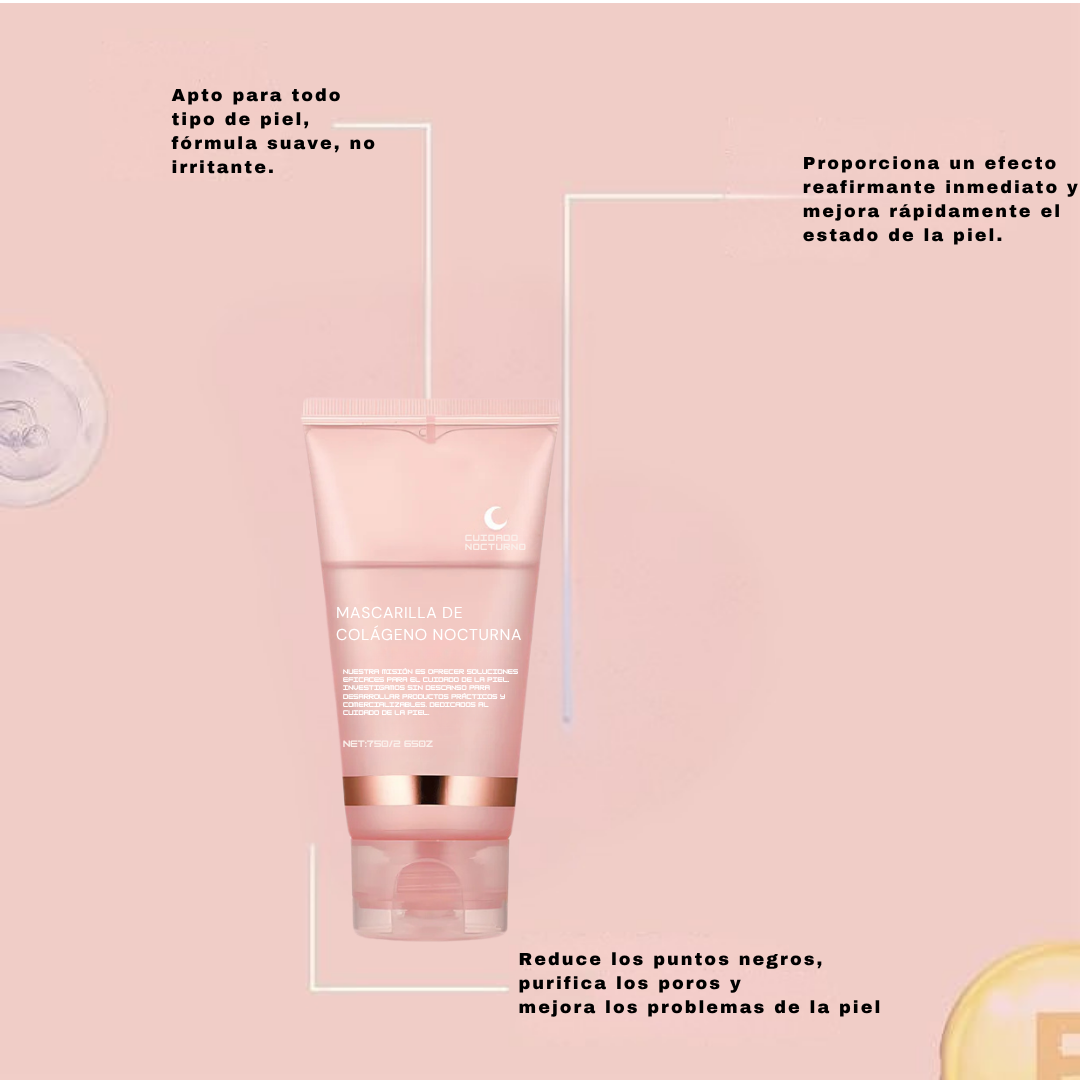 DermaNoctis™ – Mascarilla de Bio-Colágeno + Brocha