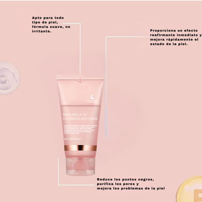 DermaNoctis™ – Mascarilla de Bio-Colágeno + Brocha