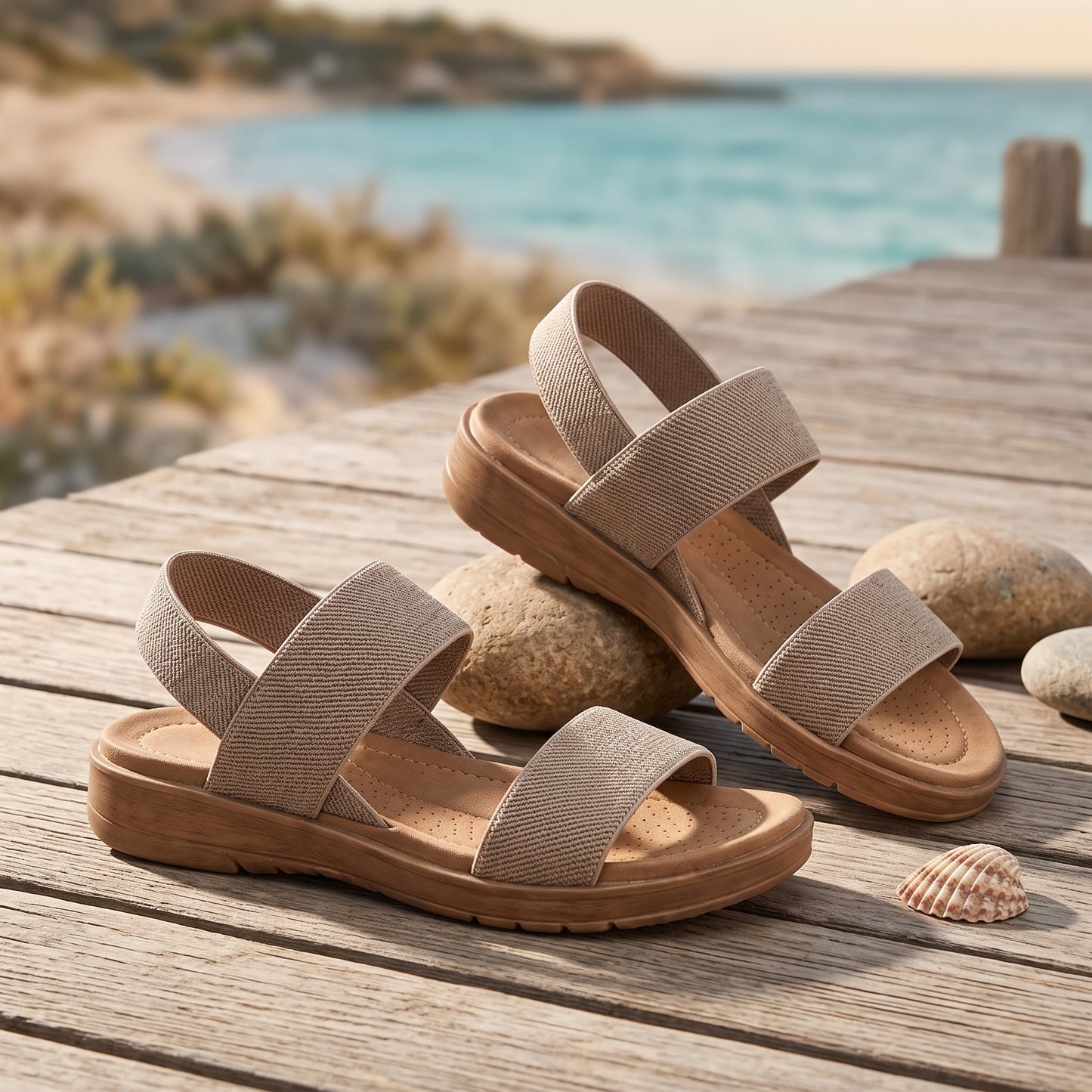 Brivori™ - Sandales Légères à Brides Extensibles