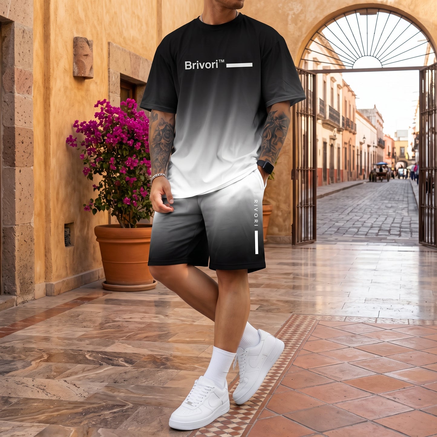 Brivori™ - Conjunto Casual de Verano con Efecto Degradado