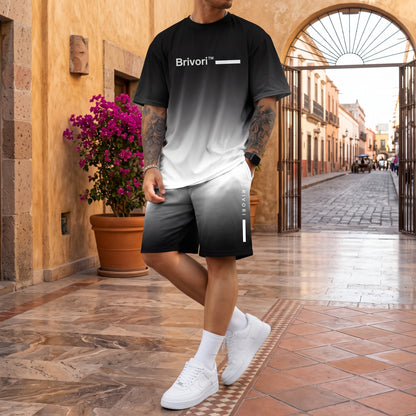 Brivori™ - Conjunto Casual de Verano con Efecto Degradado