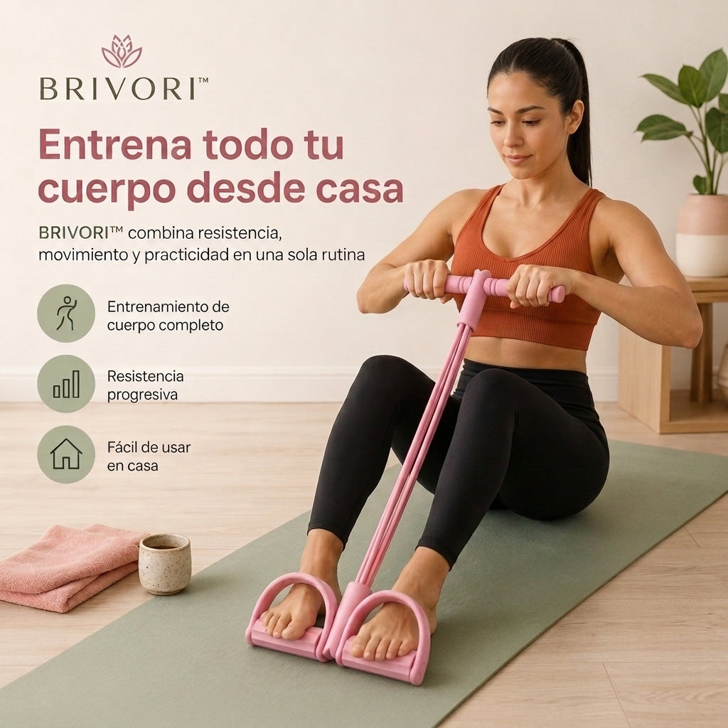 Brivori™ - Banda de Resistencia con Pedales para Ejercicio