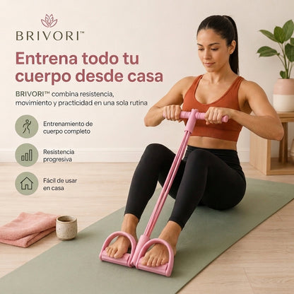 Brivori™ - Banda de Resistencia con Pedales para Ejercicio