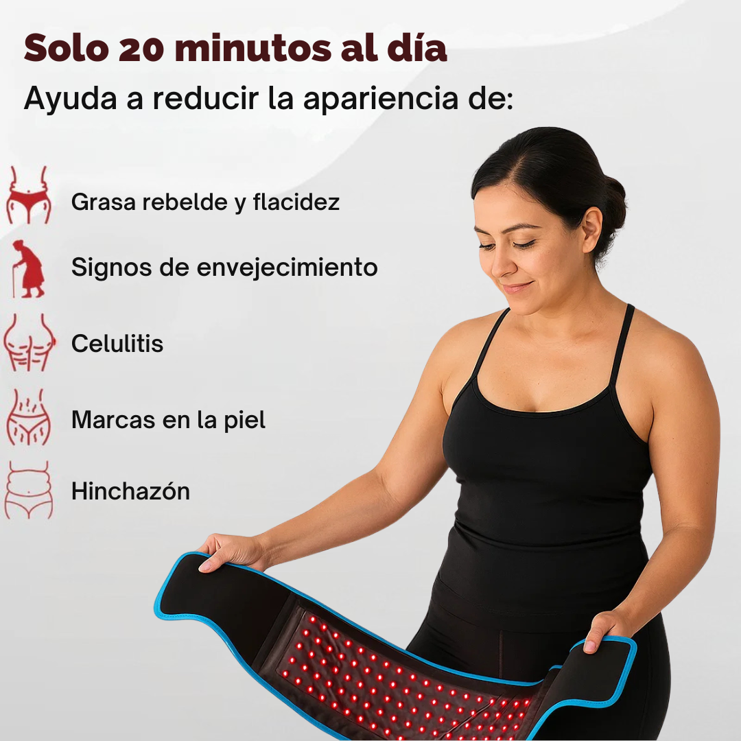 Luminexia™ – Cinturón de terapia con luz roja