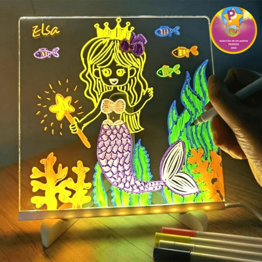 GlowSketch™ – Pizarrón LED que convierte dibujos en arte brillante