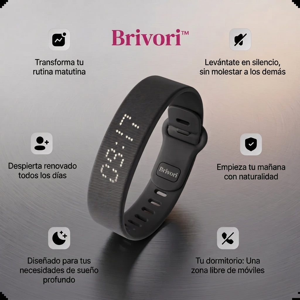 Brivori™ - Alarma de Muñeca por Vibración