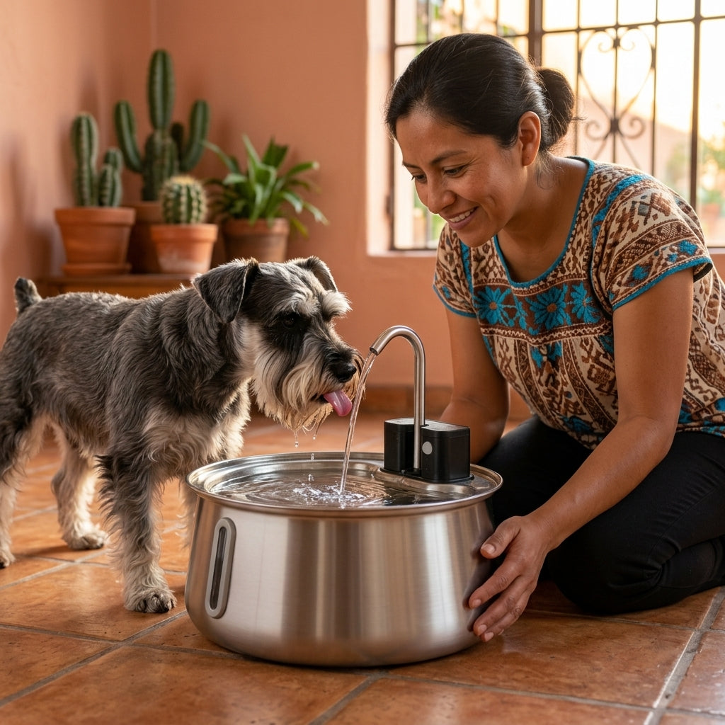 Brivori™ - Fuente de Agua de Acero Inoxidable para Perros