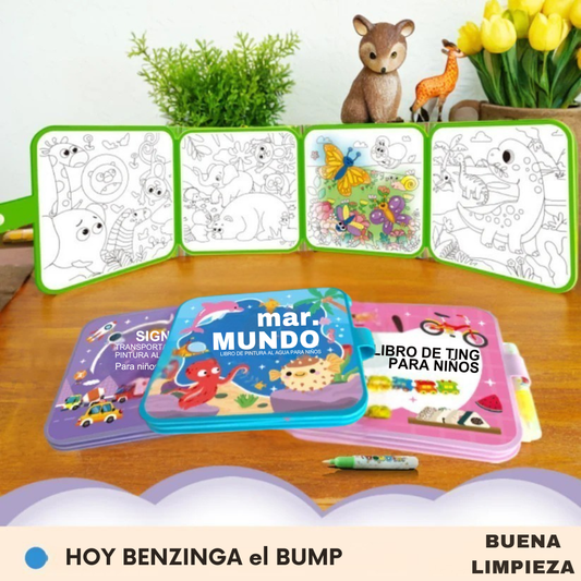 Aquapinta™ – Libro de pintura al agua reutilizable y sin complicaciones