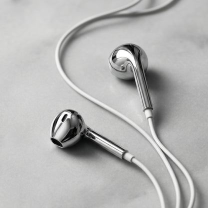 AURION™ - Auriculares con cable cromados