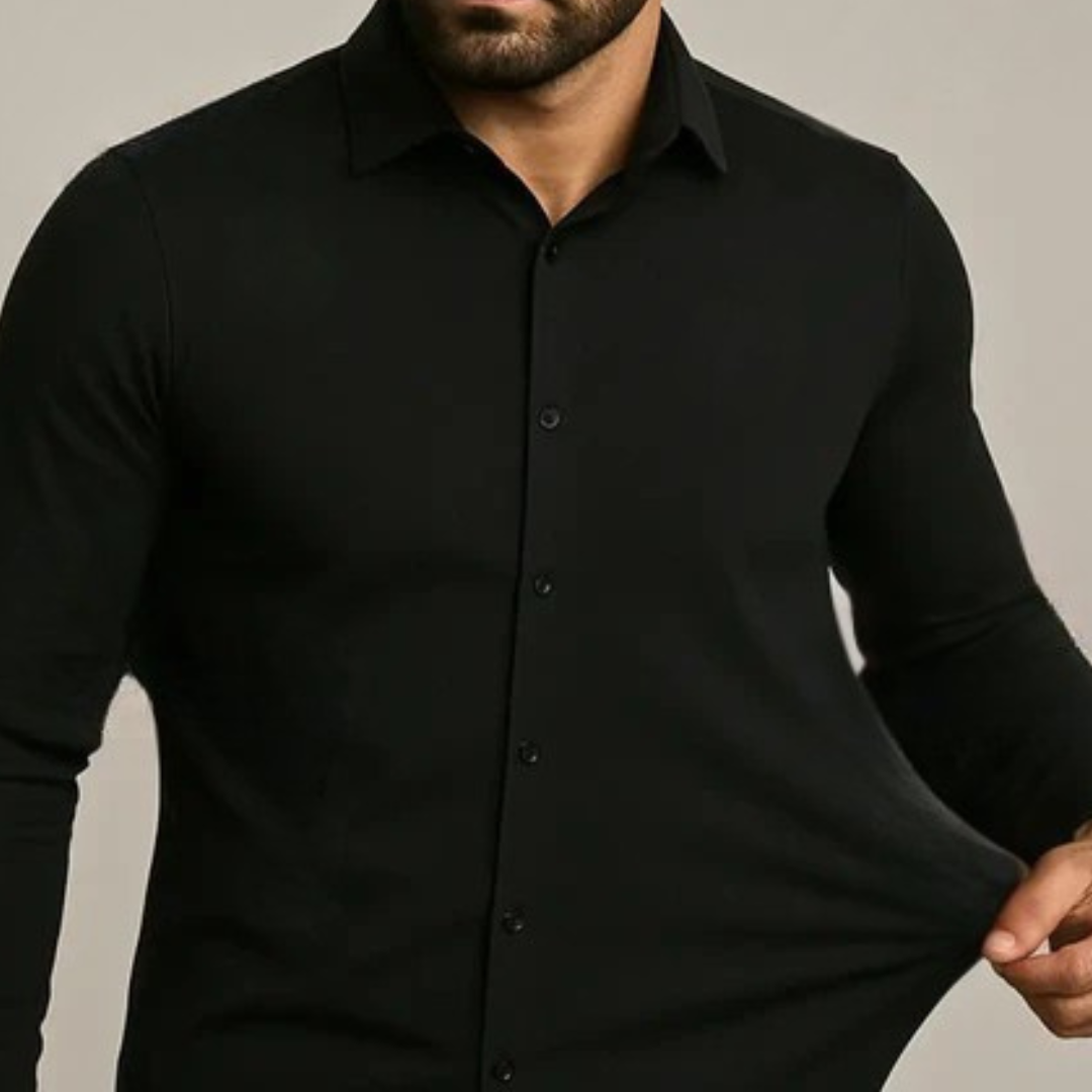 AurenFold™ – Camisa Antipiega de Corte Ajustado