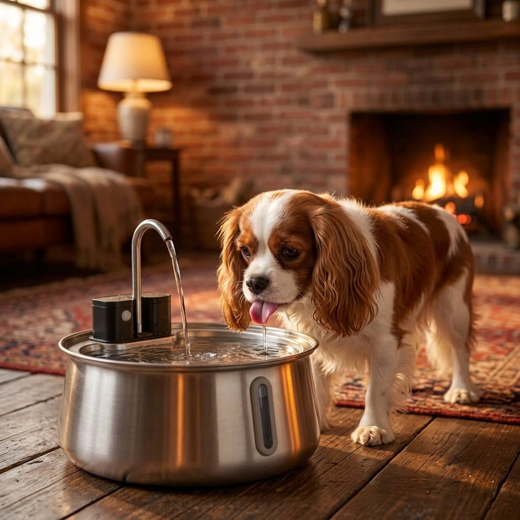 Brivori™ - Fuente de Agua de Acero Inoxidable para Perros