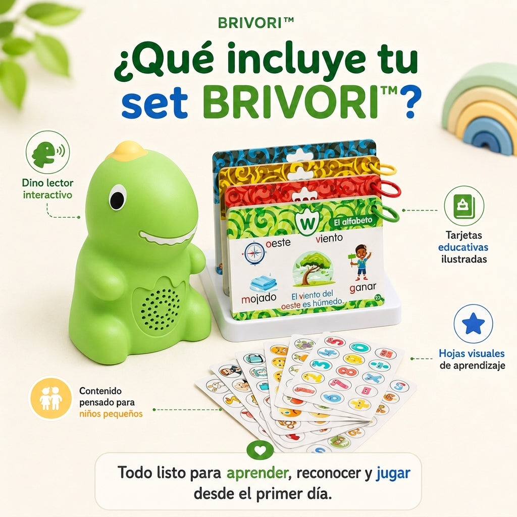 Brivori™ - Tarjetas Educativas Parlantes para Estimulación del Habla