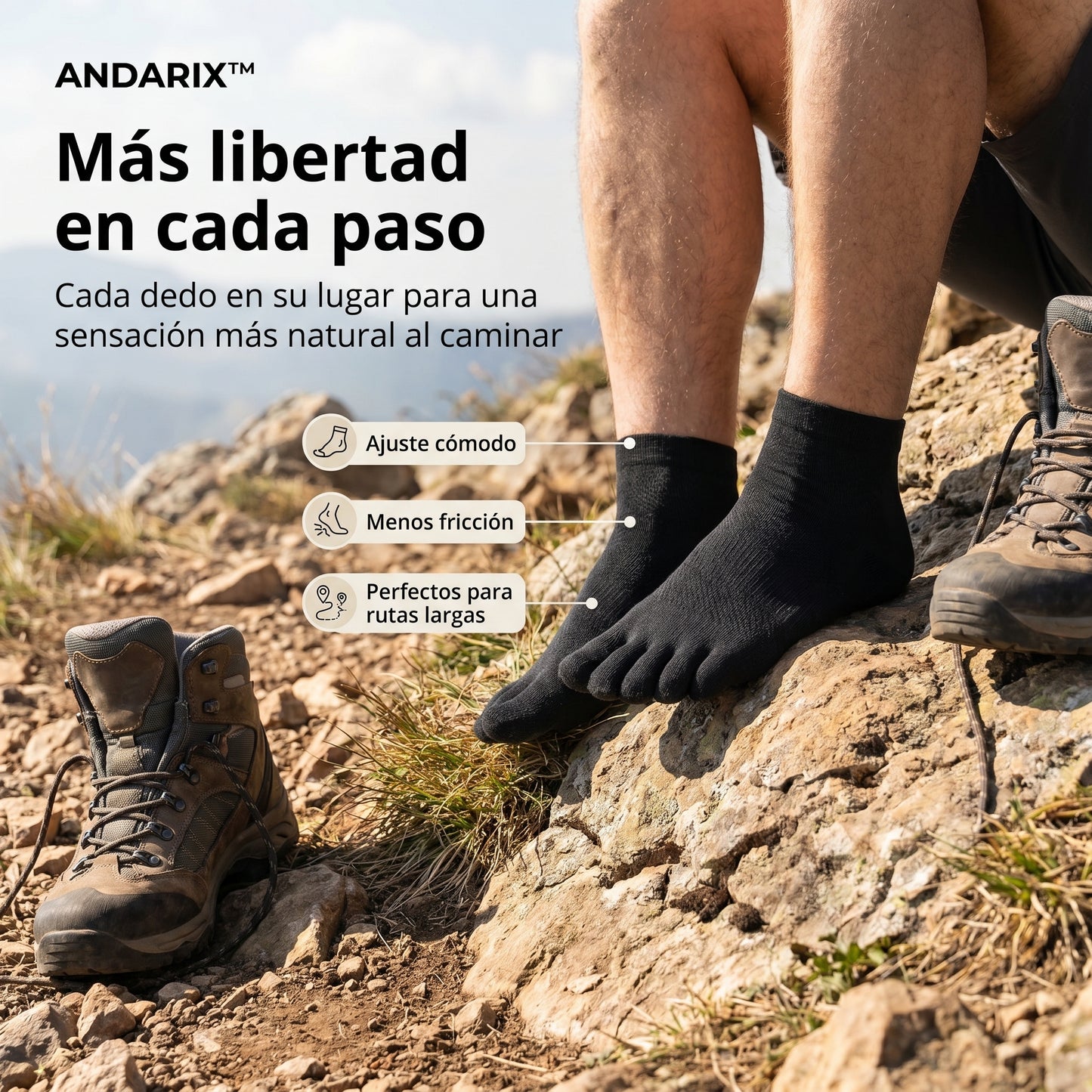 ANDARIX™ - Calcetines Separadores Coolmax