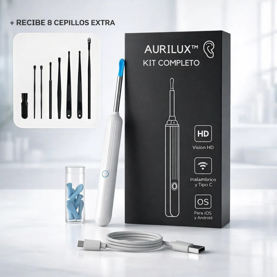 AURILUX™ – Limpiador inteligente para los oídos