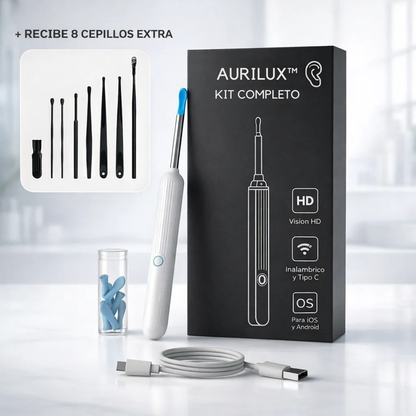 AURILUX™ – Limpiador inteligente para los oídos