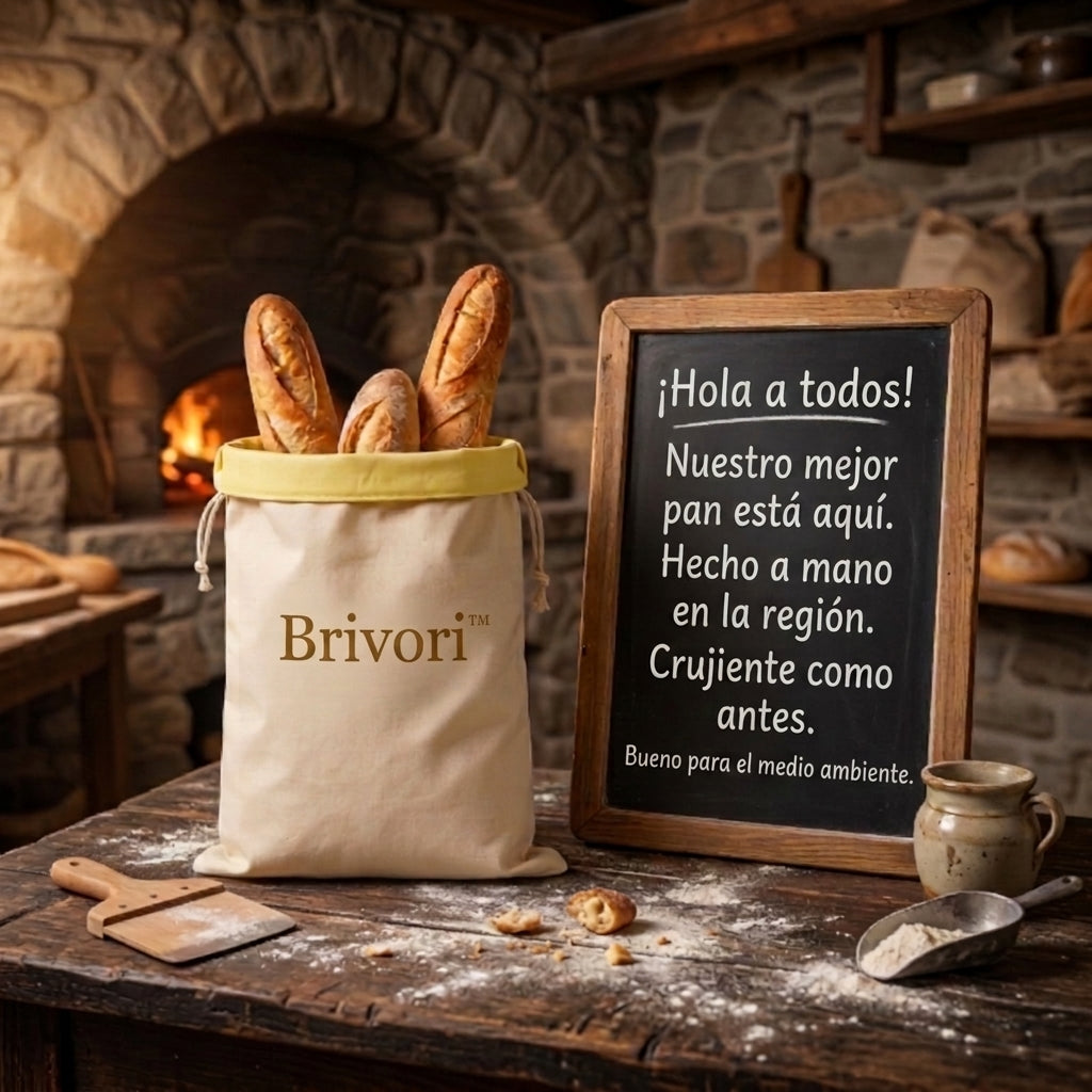 Brivori™ - Bolsa Reutilizable para Pan Dulce y Panecillos