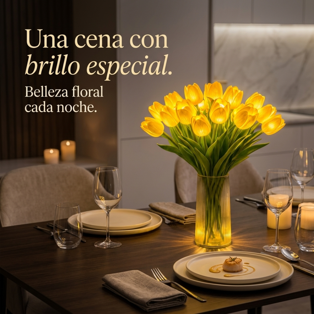 TULIVARA™ - Ramo de tulipanes resplandecientes