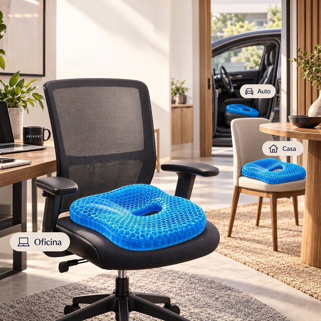 Brivori™ - Cojín de Gel Ortopédico para Coxis