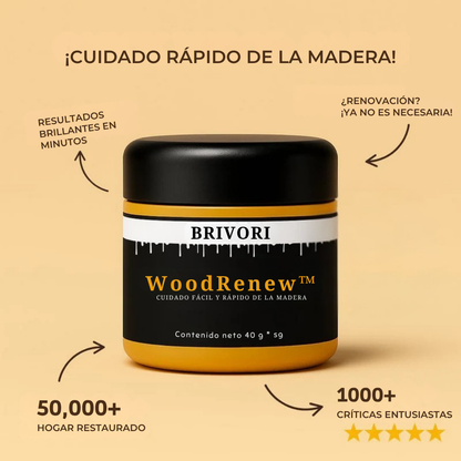 WoodRenew™ – Cera Restauradora Natural para Madera