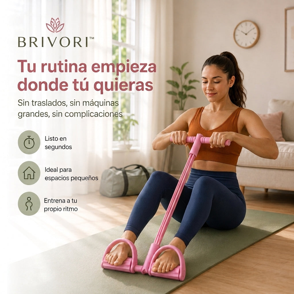 Brivori™ - Banda de Resistencia con Pedales para Ejercicio
