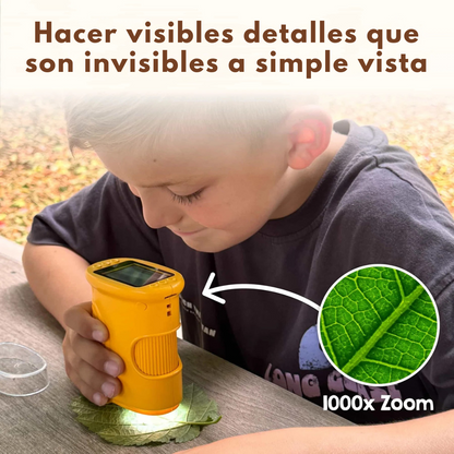 MicroScopeX™ – Microscopio Digital Infantil 1000x (+Cartas Gratis)